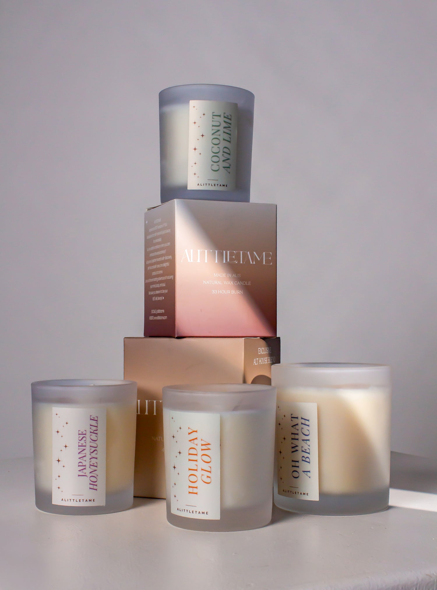 Crystal and floral infused candle jars