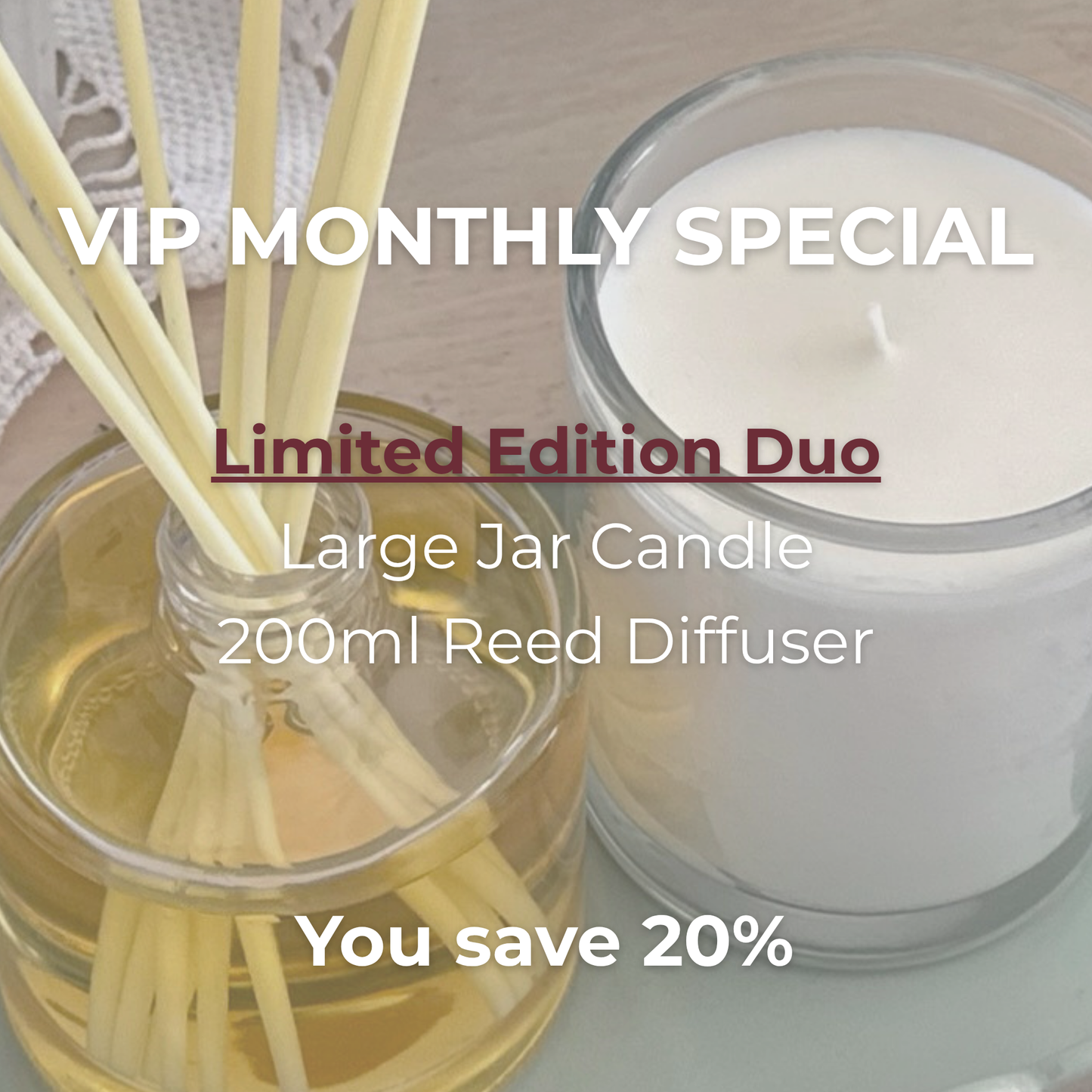 VIP Monthly Duo — Sandalwood & Vanilla. (Limited Edition)