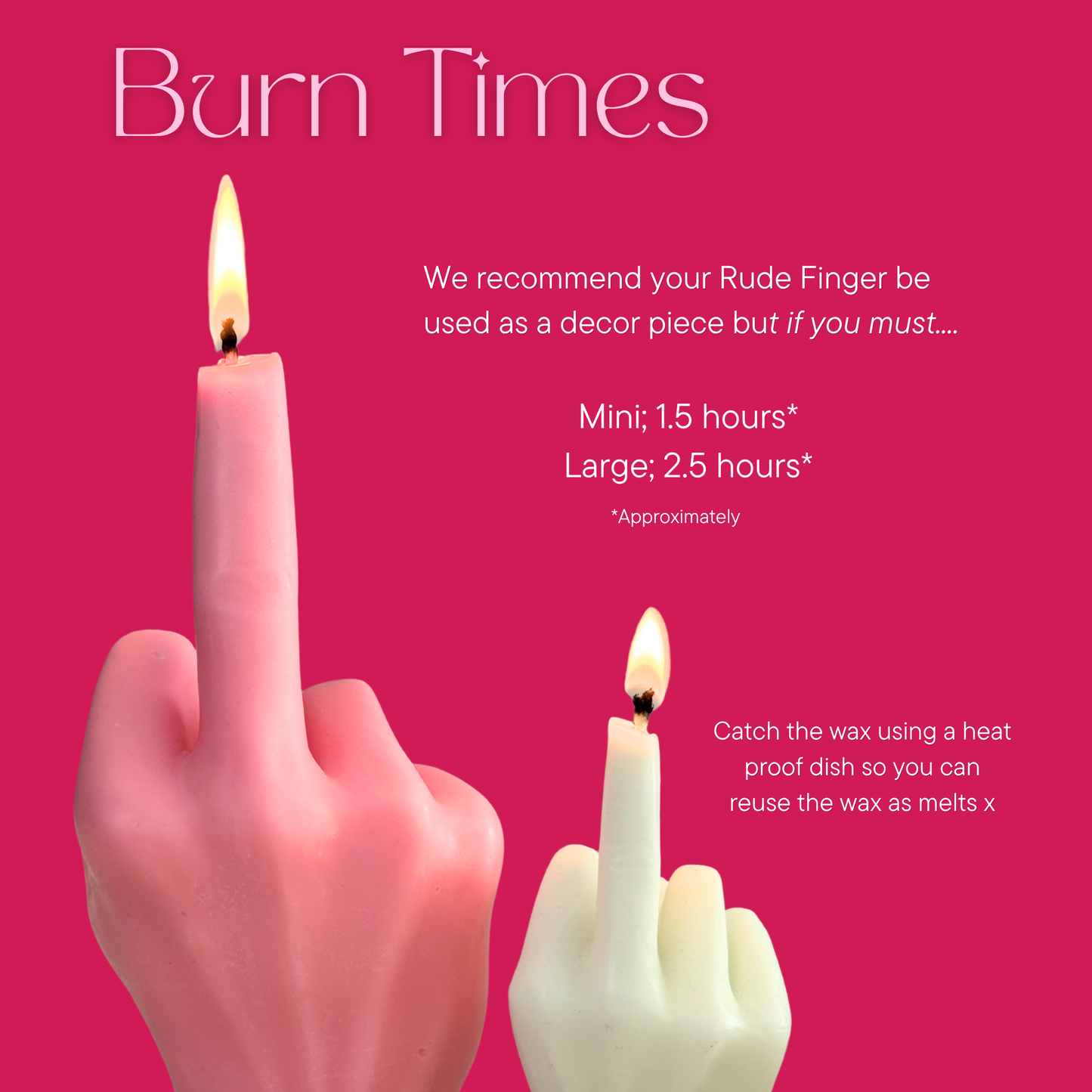 Rude Finger Candle 🖕 | Mini & Large