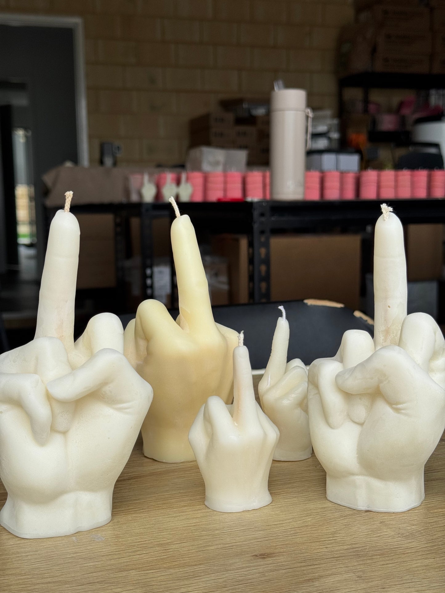 Imperfect Rude Finger Candles | Mini & Large