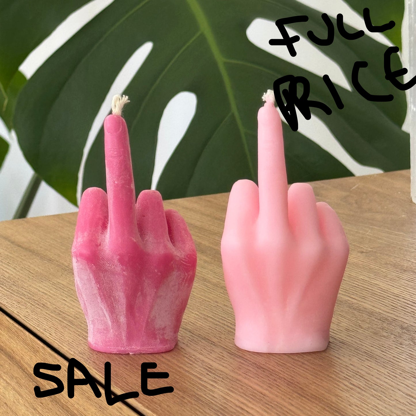 Imperfect Rude Finger Candles | Mini & Large