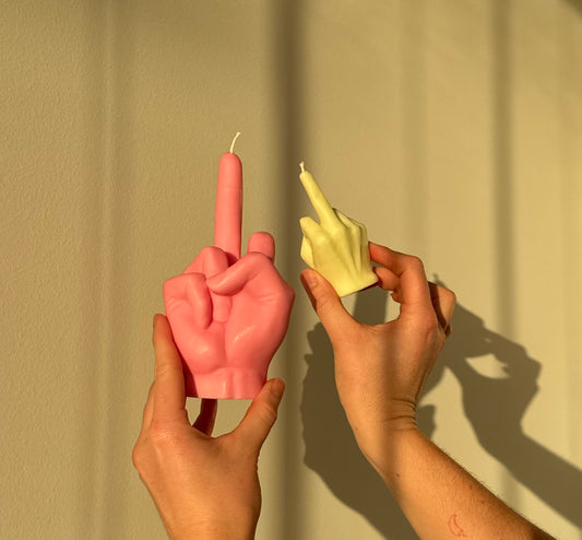 Rude Finger Candles Japanese Honeysuckle - Mini or Large