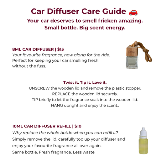 8ml Premium Wooden Car Diffuser