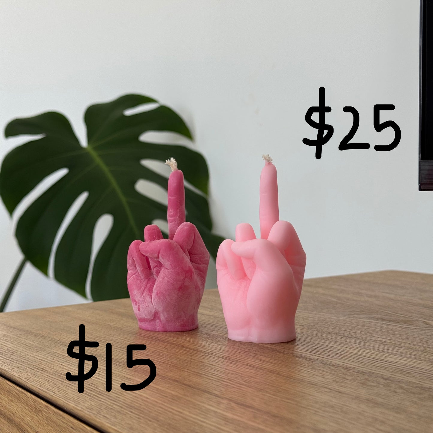 Imperfect Rude Finger Candles | Mini & Large