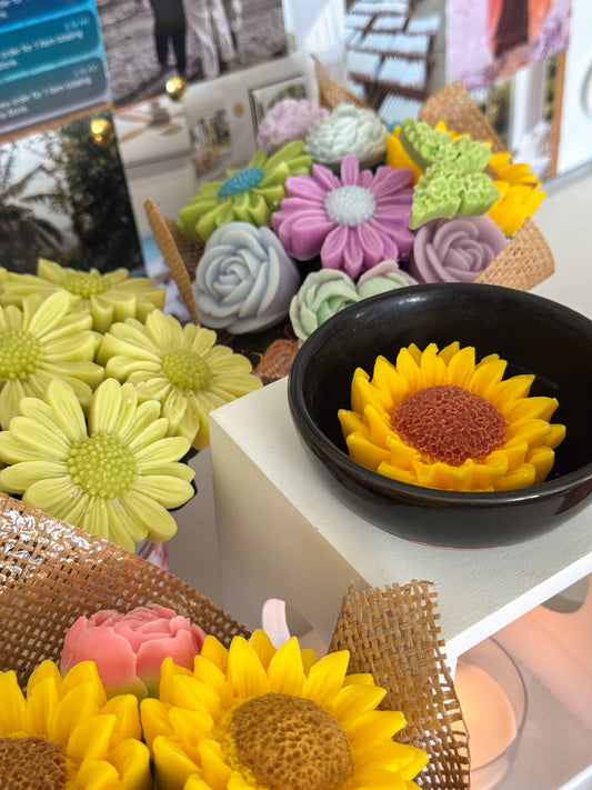 Sunflower Wax Melt Bouquet and Buckets