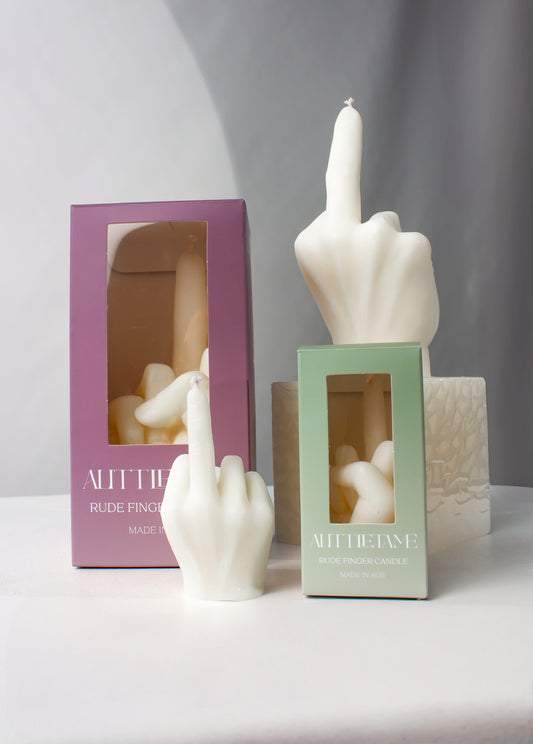 Cheeky Rude Finger Candle Display – Novelty Candle for Gifts
