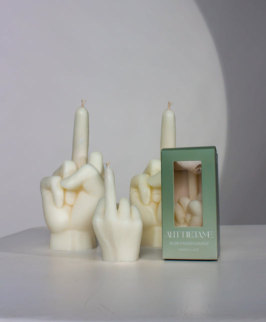 Rude Finger Candles Japanese Honeysuckle - Mini or Large