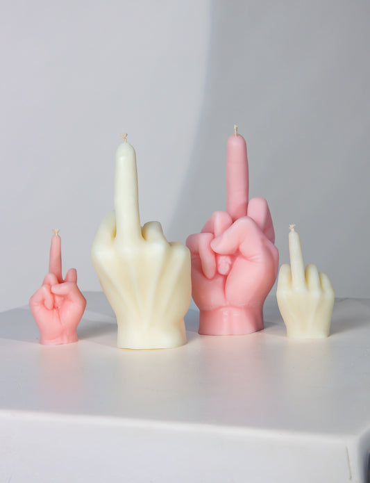 Rude Finger Candles Japanese Honeysuckle - Mini or Large