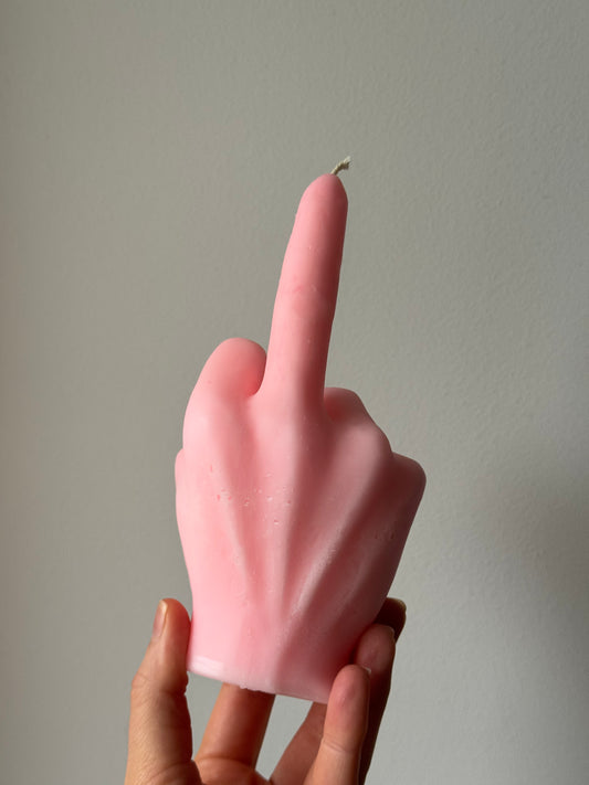 LARGE RUDE FINGER CANDLE — IMPERFECT STOCK