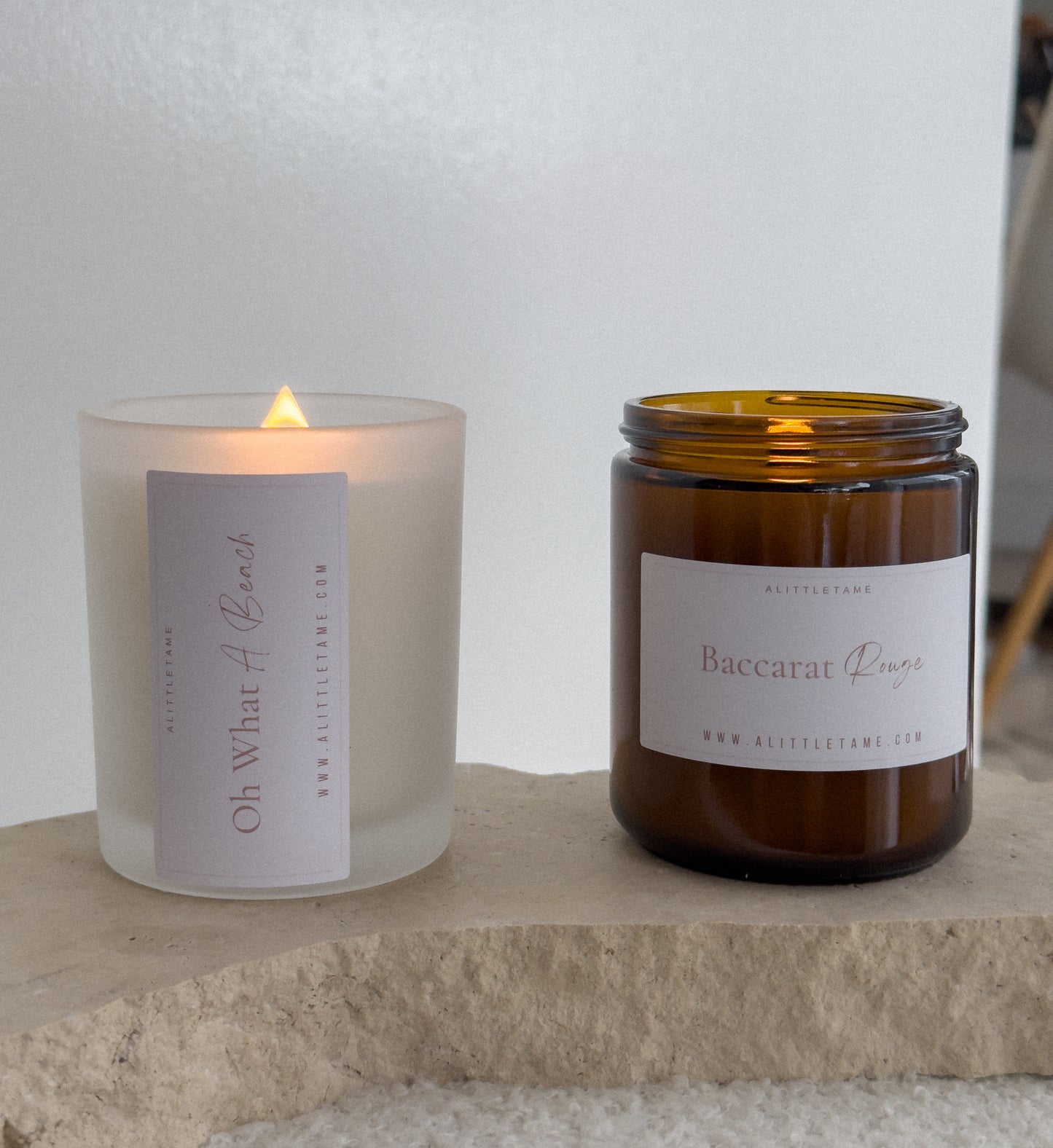 Naked Fragrance Candle | Frosted and Amber Jars