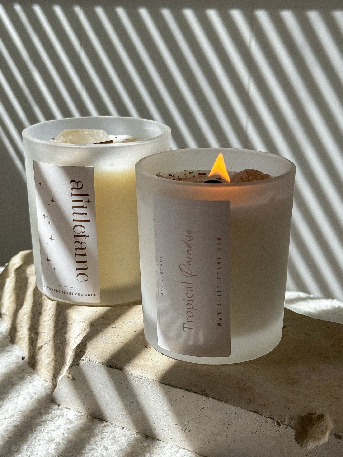 Crystal and floral infused candles | PRE-ORDER