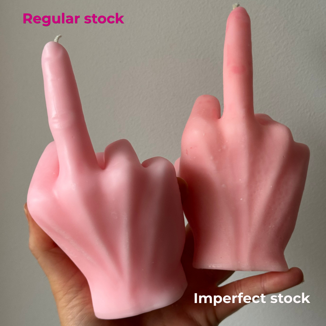 LARGE RUDE FINGER CANDLE — IMPERFECT STOCK