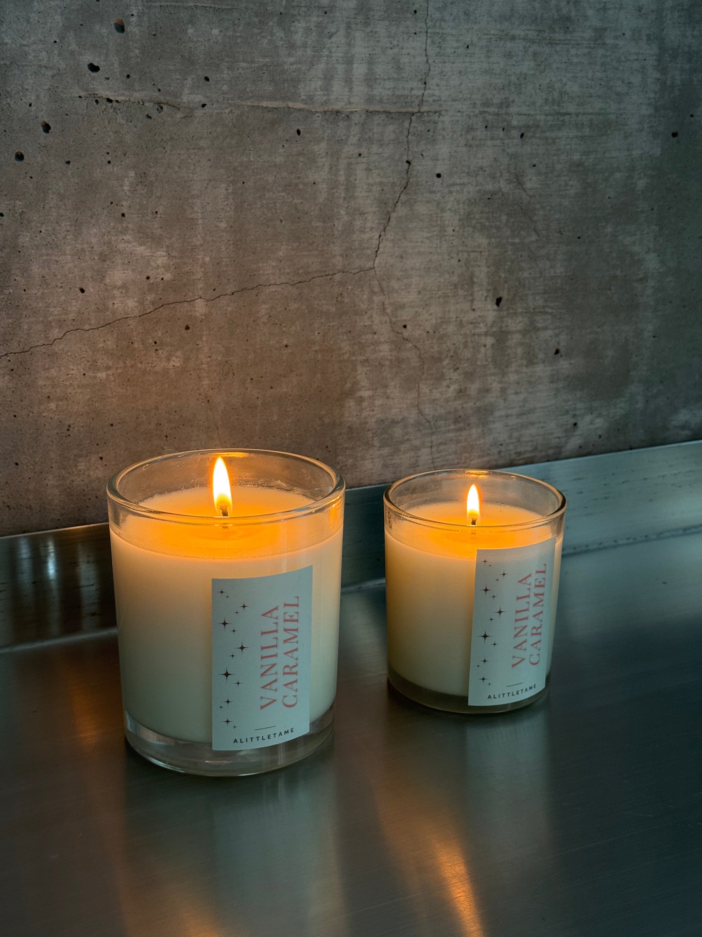 clean soy candles burning
