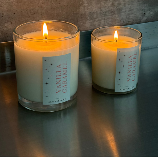 clean soy candles burning