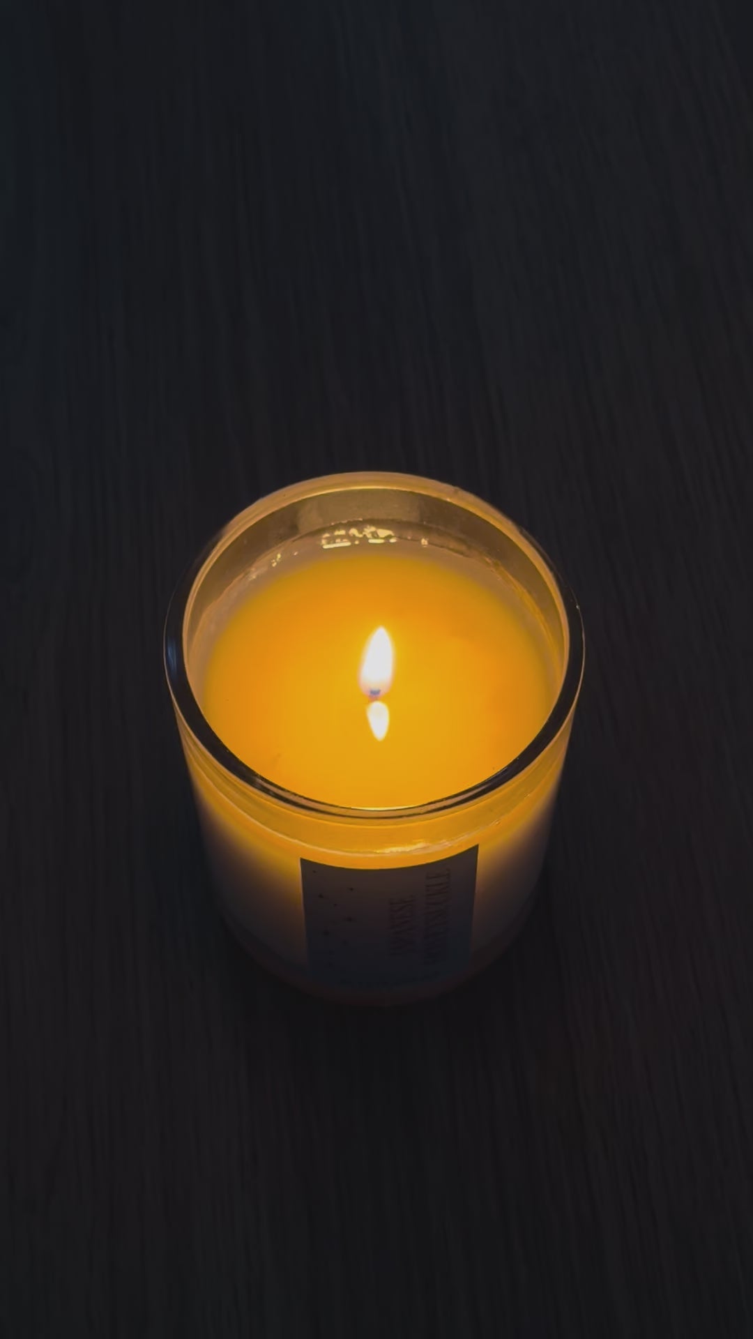 candle burning evenly
