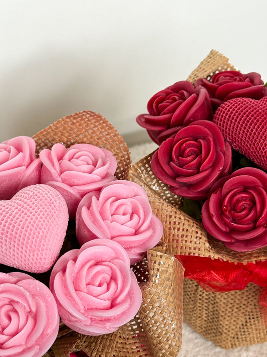 Rose Wax Melt Bouquets