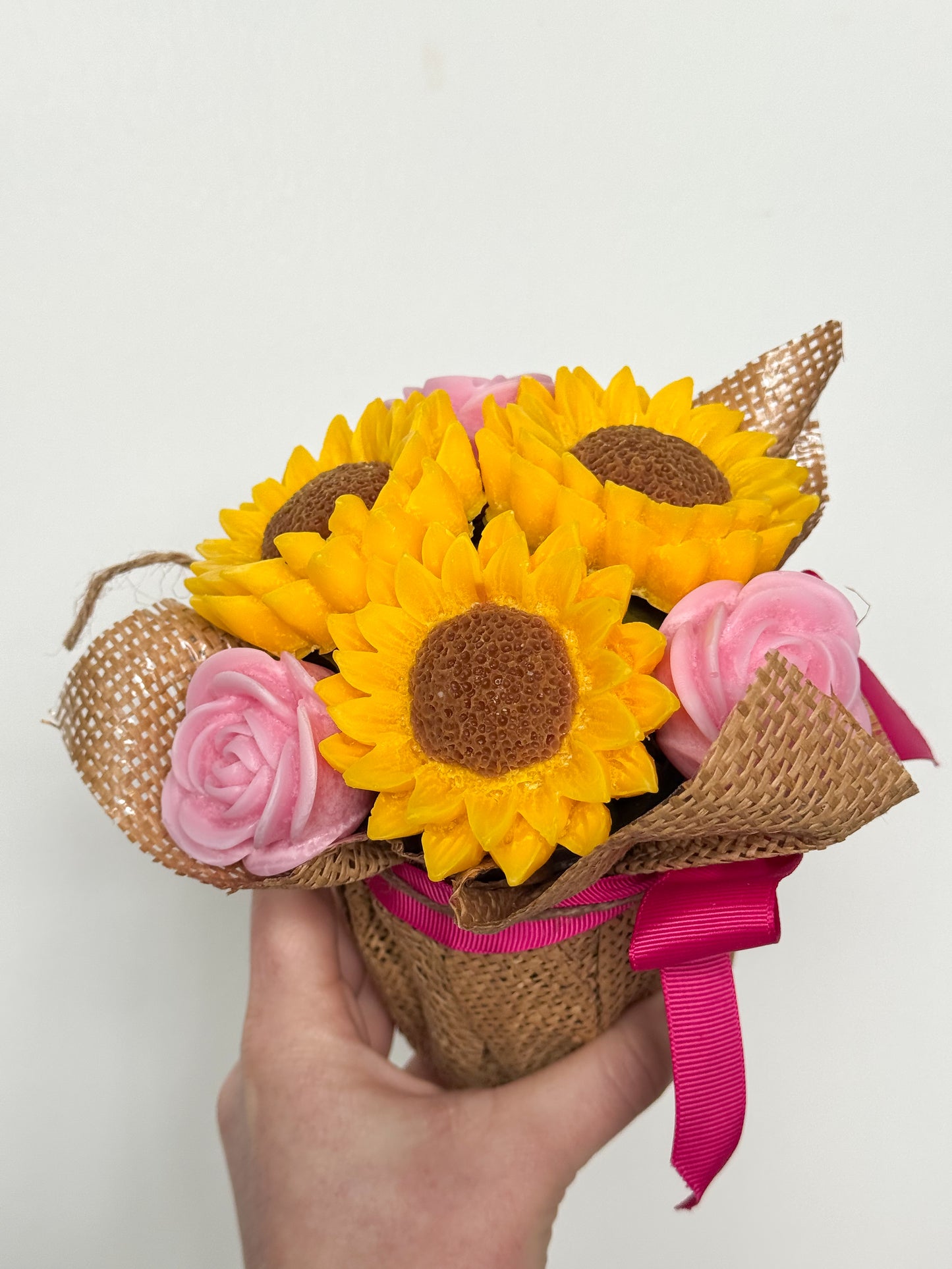 Sunflower Wax Melt Bouquet and Buckets