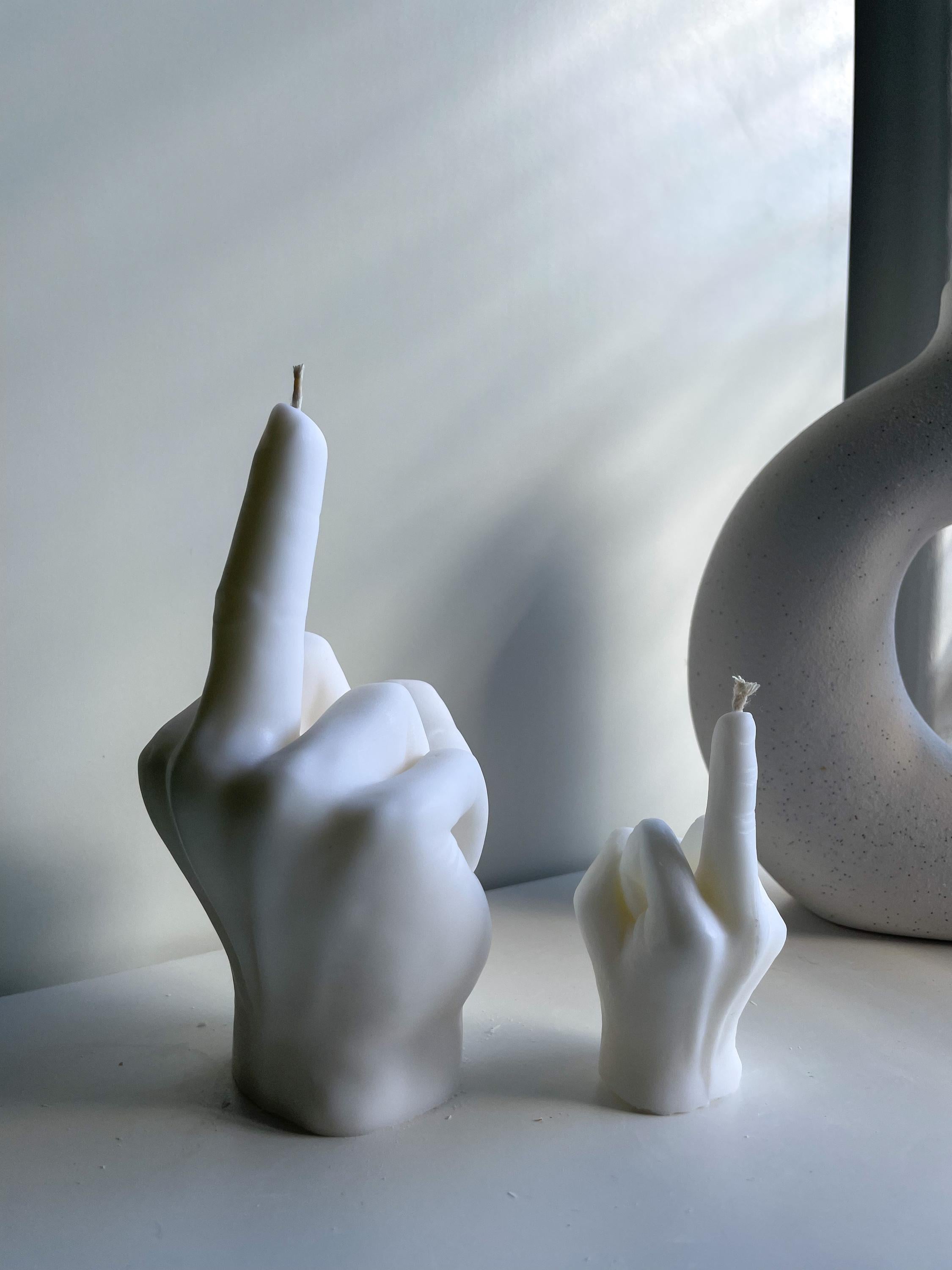 Rude Finger Candle - Mini or Large