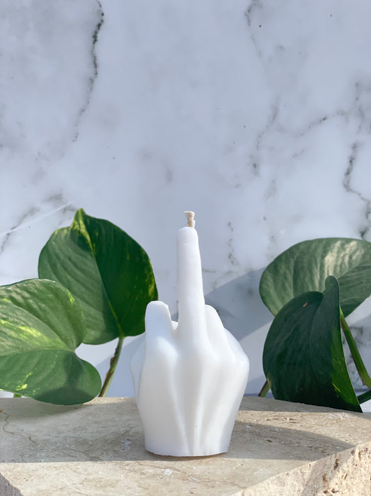 Care Less • Mini Rude Finger Candle
