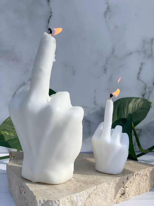 Care Less • Mini Rude Finger Candle